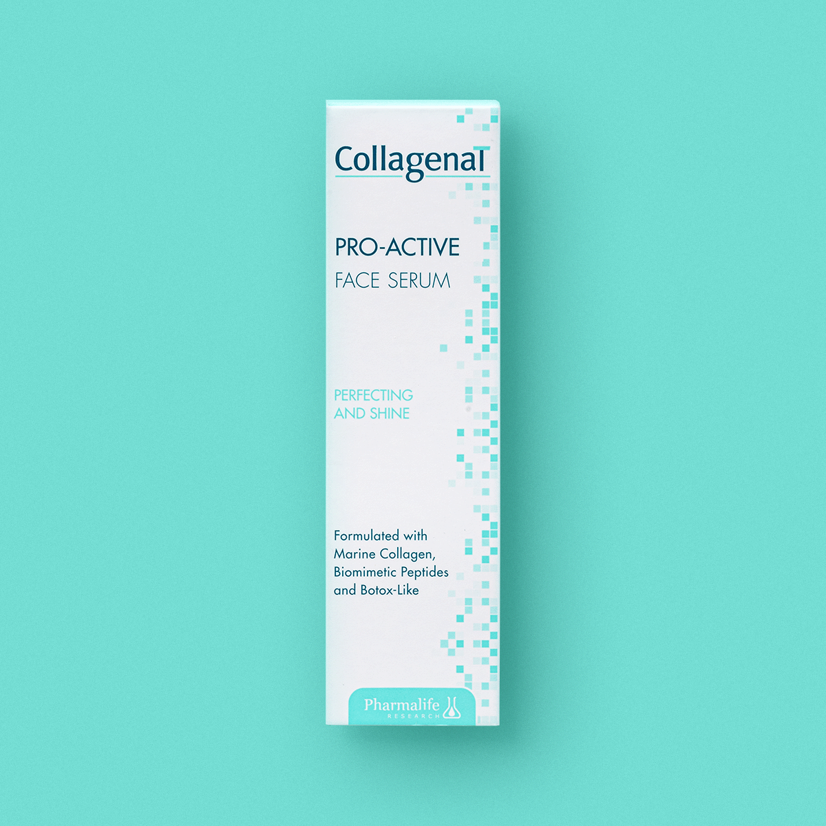 Kolagenowe serum do twarzy na dzień CollagenaT Pro-Acive opakowanie EN