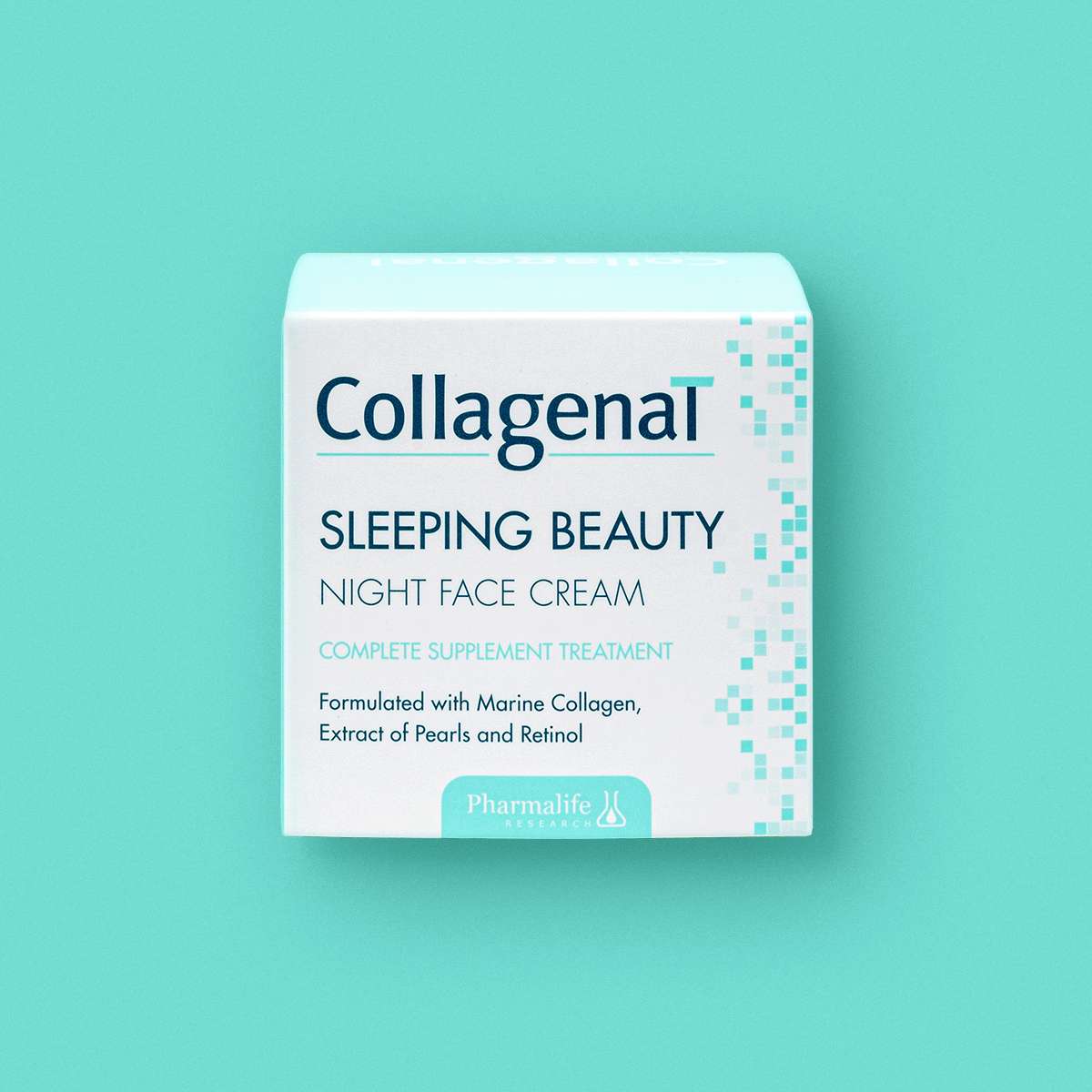 Kolagenowy krem do twarzy na noc CollagenaT Sleeping Beauty box en